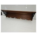 Wall Shelf with Ornate Metal 37" Wide