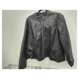 Buccini Faux BLack Leather Jacket XXL