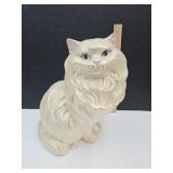 Ceramic Cat Statue 14" H
