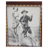 Framed Picture Hopalong Cassidy & His Horse 1942