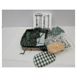 Lot of Longaberger Liners, Lids, & Espresso Mugs