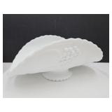 Milk Glass Fruit Dish 12" Long