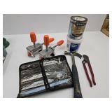 Estwing Hammer, Clamp Vises, Stain, Recip Blades+