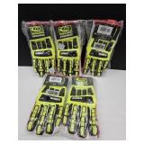 5 NEW Pair MED  Ringer MECHANIC Work Gloves