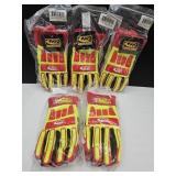5 NEW Pair XL  Ringer MECHANIC Work Gloves