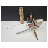 VTG Clown Pull Toy, View Steroscope, Kaledescope