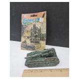 VTG Midge Toy Military Canon &Army Key Chain Toy