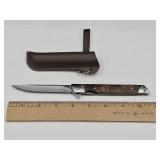 NEW 8" Quick Release Wood Handle Knife