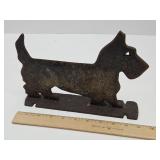 Cast Iron Scottie Dog Boot Scraper / Door Stop