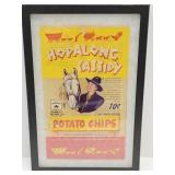 Vintage Hopalong Cassidy Chip Bag w Display