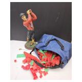 19" Golfer ( Club needs glued on) & Building Toys
