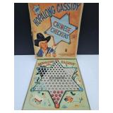 VTG Hopalong Cassidy Chinese Checker Game Set