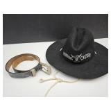 Vintage Hopalong Cassidy  Dubuty  Hat & Belt