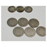 6 V Nickels  & 3 Dimes See Dates