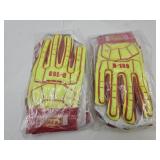 2 Pair Ringers MECHANICS Work Gloves SZ SM
