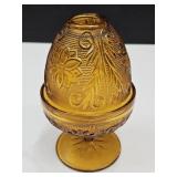 VTG MCM Tiara Amber Fairy Lamp