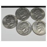 5 Ike Dollar Coins