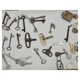 Vintage Skeleton Keys, Clock Keys +