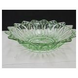 VTG Federal Glass Sunflower Glass Bowl 10" w