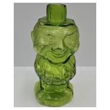 9"h L.E. Smith Mounntaineer Glass Decanter Bottle