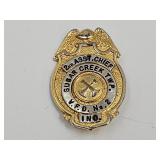 VTG Assisant Chief Fire Dept Badge  Indiana