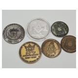 VTG Masonic Tokens, Coins F & AM