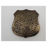 Brass Sheriff Badge