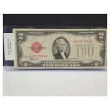 1928 F $2 Red Seal LG TWO Note