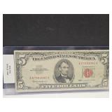 1963 $5 Red Seal Note