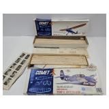 2 Complete? Comet BAlsa Wood Scale Model Plane Kit