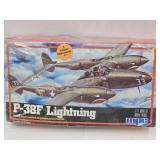 Sealed P-38F Lighting Plane Model Kit