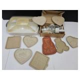 Pampered Chef stoneware,  Decorator & vegetable