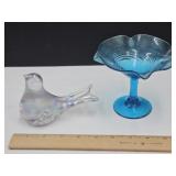 4.5" h Compore, Beautiful Glass Bird Paperweight