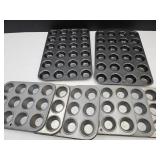 6 Mini & 2 LG Mini Pampered Chef muffin pans
