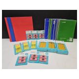 Notebook Paper, Erasers, Pencils, Highlighters +