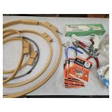 Embroidery Hoops, Magnifier, Electric Scissors +