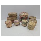 Lot of Pretty Storage Baskets Republic of China