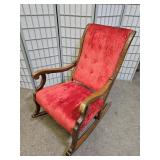 Vintage Crushed VBelvet Rocking Chair