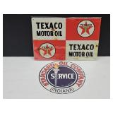 2 NEW Oil Co Metal Signs