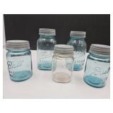 Vintage  Pint LAMB &  Ball  Jars 1 Qt & Pint