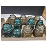 Lot of Vintage Glass Insulators