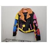 Azalea Wang Graffitti Kisses Vegan Leather Jacket
