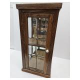 Tiger Oak Display 14.5 X12 X30" Beveled Door