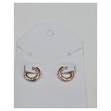 10KG Over Jewelers Bronze Hoop Earrings