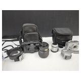 Sony Cyber Shock Camera,Lens,& Pentex IQ Zoom