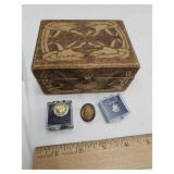 Masonic Pins In Box 50 YR, Youth ,Sterling 25 YR