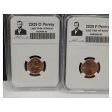 2 NEW 2025 Last Issue Pennies D & P
