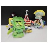 NEW 4 Spongebob Movie Bikini Bottom Glo Pals