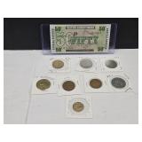 Nice Collection Older Currency & Tokens