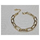 Gold Tone Broadlink Bracelet
